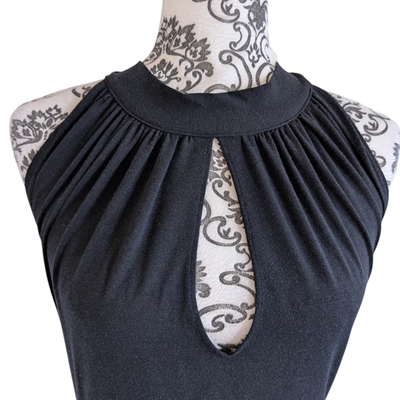 Amanda Uprichard Halter Top Women Med Y2K Whimsigoth Indie Boho Backless Black - Picture 5 of 9